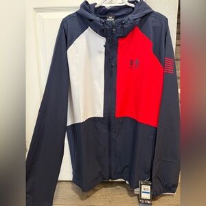 Under Armour Freedom Men’s Windbreaker Jacket NWT Size XL